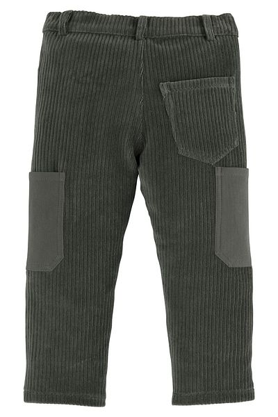 İdilbaby&Mamino Idilbaby&Mamino Male Child Khaki Detailed Velvet Trousers