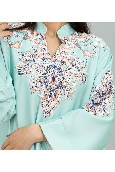 IKKXA Leaf & Blossom Embellished Jalabiya CJ1099