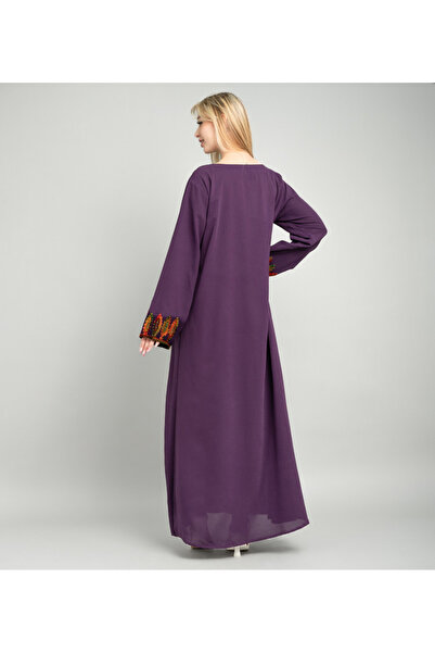 IKKXA Solid Embroidery Elegant Jalabiya XJ1002