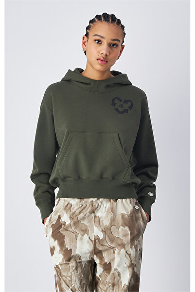 Champion Surplus + Utility Hooded Sweatshirt Yeşil Kadın Kapüşonlu Sweatshirt...