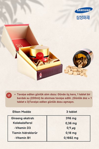 KGNF Kırmızı Ginseng Altın Tablet 80 Tablet