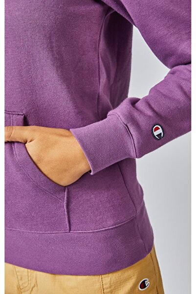 Champion American Classics Hooded Sweatshirt Mor Kadın Kapüşonlu Sweatshirt -116579-VS005