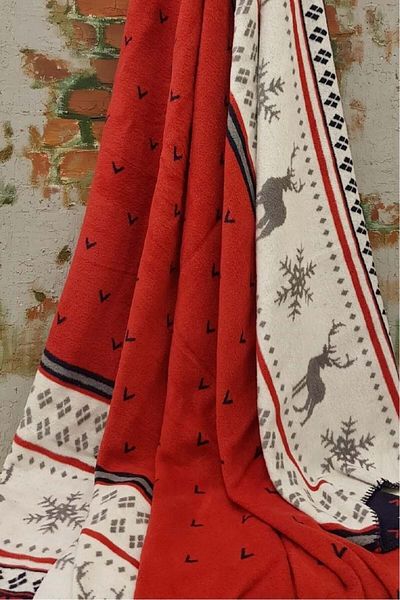 Romans Carmelo Christmas Themed Double Sided Single Blanket 150X200 cm