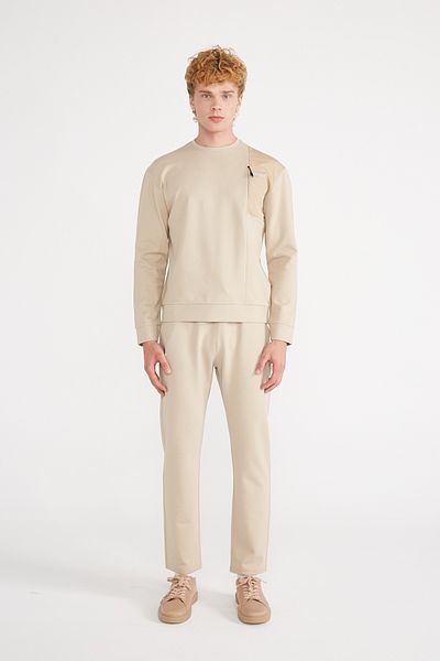 Jepublic Men's Beige Sweatshirt ( Model Code: J232406 )