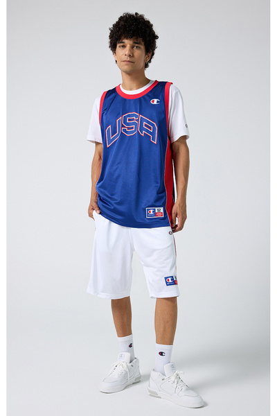 Champion Retro Sport Bermuda Beyaz Erkek Şort-219746-WW001