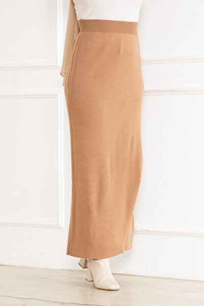 nacar çarşı FUSTĂ TRICOTATĂ LUNGĂ, CU TALIE ELASTICĂ, CONFORTABILĂ, PENTRU FEMEI