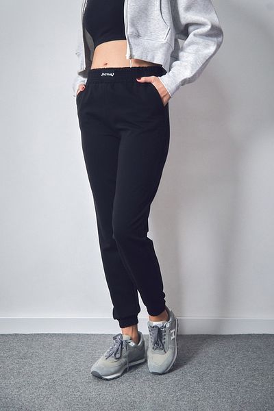 Fulla Moda Jogger Sweatpants με τσέπες και ελαστική μέση