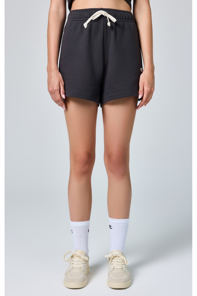 Champion Eco Future Bermuda Organik Pamuk Siyah Kadın Şort-E10009-ES503