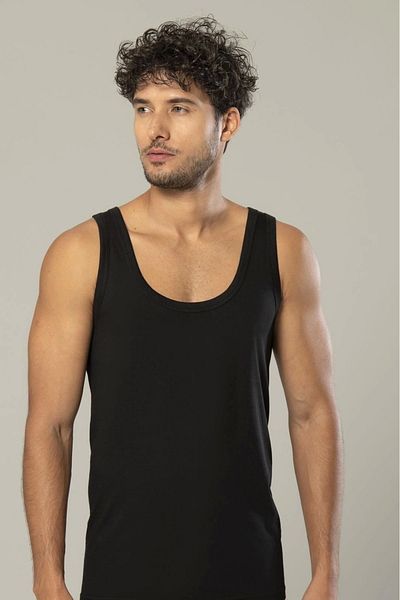 Güya Tekstil Defnada Star 301 Bamboo Men's Tank Top