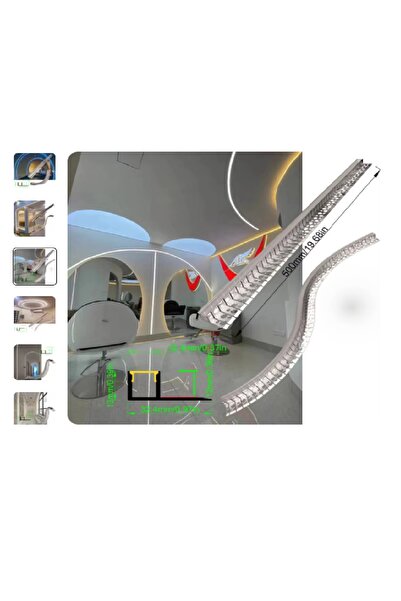 ALLES TRIMLESS SIVA ALTI ESNEK LED KANALI 3MT BOY FİYATIDIR