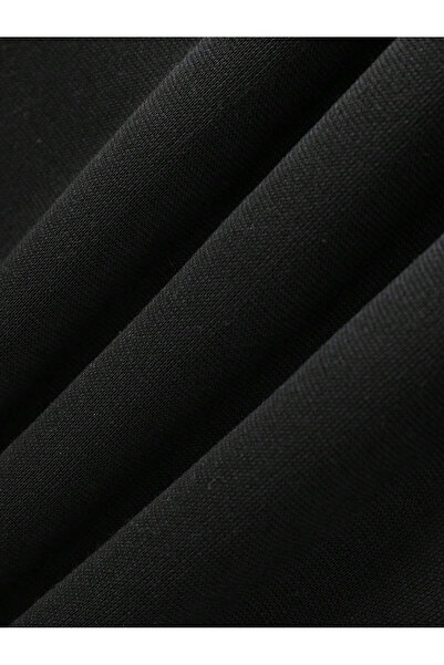 NURLAND Milan Printed Black and Ecru Oversize Unisex Hoodie