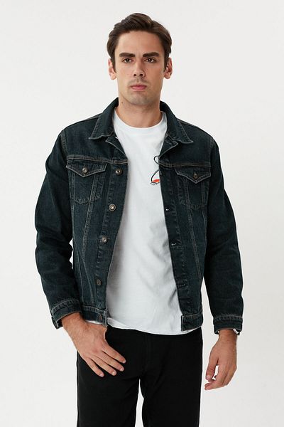 Twister Jeans Мъжко дънково яке EC J59-01 Tawen Blue, тъмносиньо