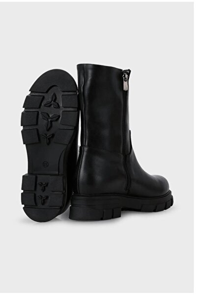 Pierre Cardin PC-52063 Μαύρες γυναικείες μπότες με φερμουάρ