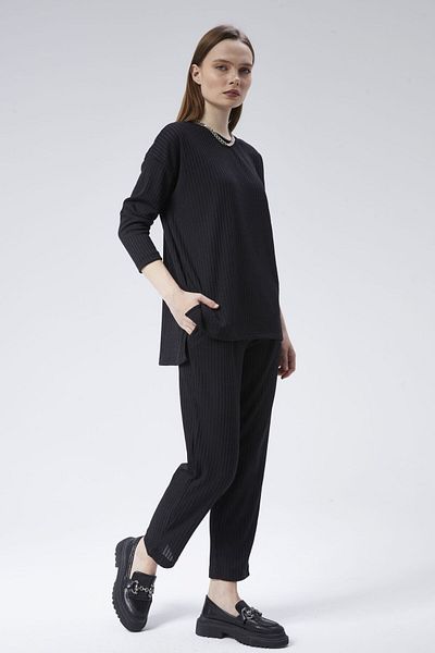 soBasic Tricotaj Comfort Double Set - Negru
