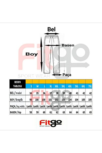 FİTGO Ανδρικό Φούτερ Μαύρο Λαστιχένιο Πόδι