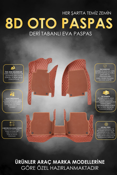 stiloto RENAULT MEGANE 4  (1998-2008)  Uyumlu Özel Dikim 2 Katmanlı Deri+Eva ...