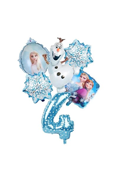 DÜVENCİ TİCARET FROZEN KARLA ÜLKESİ TEMALI 6 LI FOLYO BALON SET