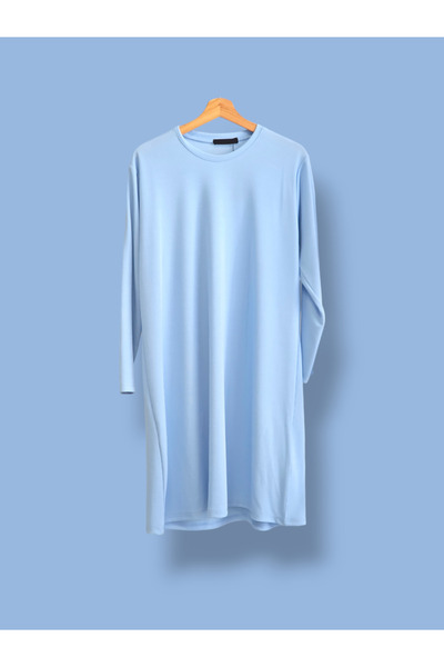 ENDAMIM Large Size Tunic - Twist Knitted Fabric, Lycra