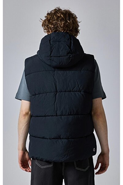 Champion Outdoor Hooded Vest Black Men's Hooded Vest-219196-Kk001