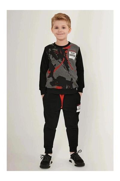 ROLY POLY 3224 Anthracite Boy's Pajama Set