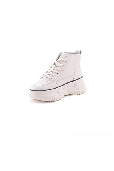 GAMELU 23kz Pantofi sport pentru femei Ginza White High Top Talpa înaltă