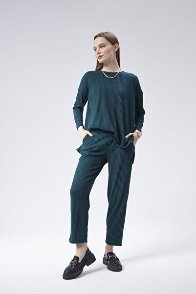 soBasic Комплект от две части Tricot Comfort - петролно зелено