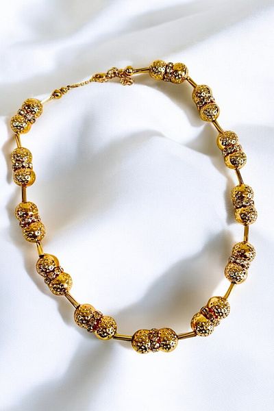 PETEK AKSESUAR Loss Ball Necklace - Metalized Design