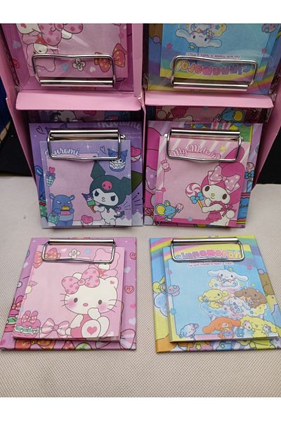 Meyra Accessories Cute Memo Pad Chrome 1 Pcs Cinnamorol My Melody Sanrio Kawai Decorated