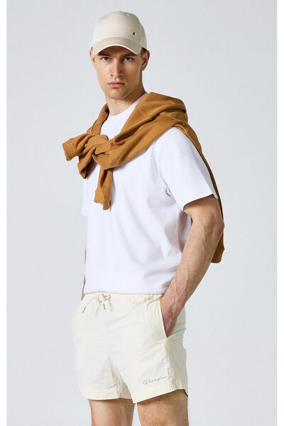 Champion Eco Future Beachshort Organic Cotton Beige Men's Swimwear-218553-Ww034