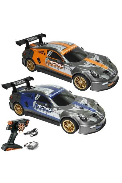 Vardem Uzaktan Kumandalı Şarjlı Işıklı 46,5 cm Hızlı Araba YD898-MT1825 - Mavi
