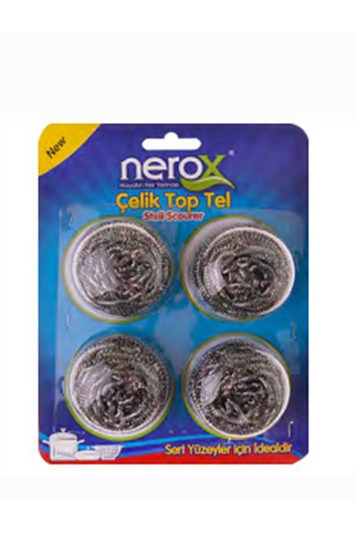 Nerox 4 Pieces Ball Wire Dishwasher Steel Scrubbing Wire