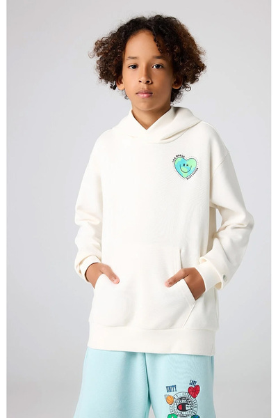 Champion سويت شيرت بغطاء للرأس من Eco Future مصنوع من القطن العضوي باللون الب...