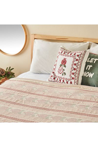 Bella Maison 100% Cotton Jolly Jacquard Double Bedspread (220X240 CM)