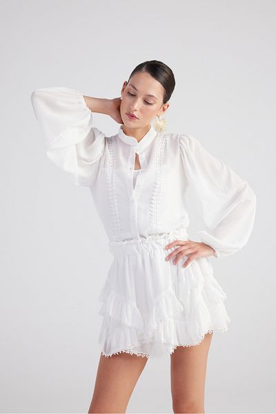 HOLLY LOLLY Pixie ing hímzéssel, részletes alsóing fehér