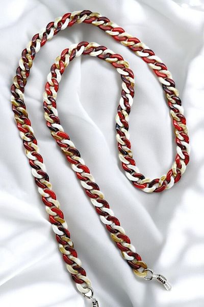 PETEK AKSESUAR Acrylic Glasses Chain Red