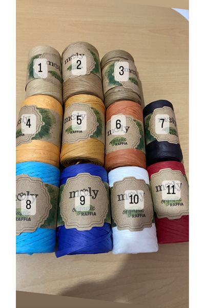 HOBİ Organic rafya ip 100 gram 160 mt 8 no