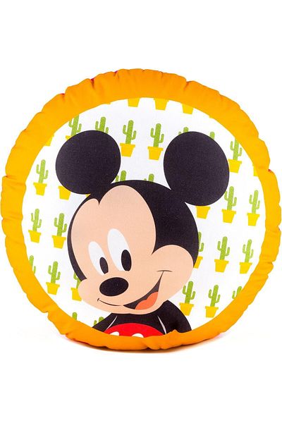 Disney Collection Mickey Mouse - Dekokissen Mit Füllung Und Reißverschluss - 40x40 Cm