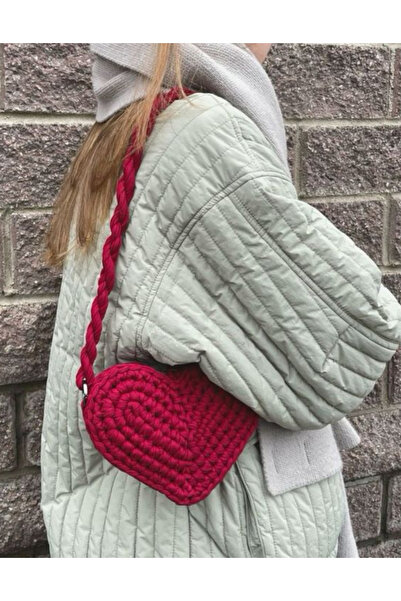 LGzde Valentine's Day Bag with Red Heart Strap