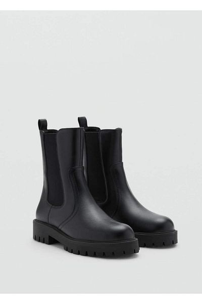 MANGO Woman Buty Chelsea z grubą podeszwą