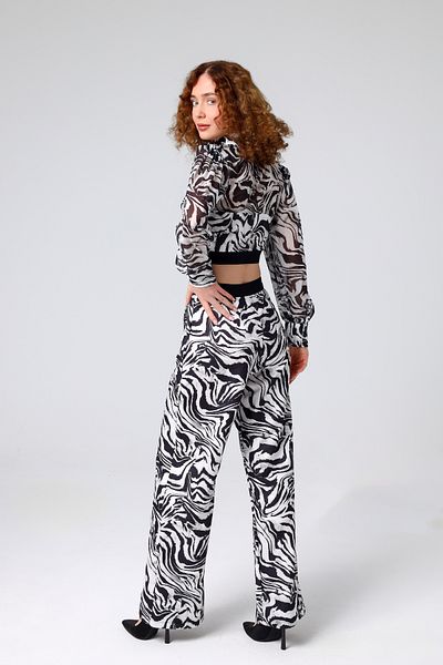 Özlem Yıldız Blouse with Zebra Print