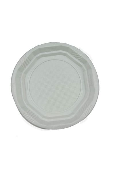 Home 19cm Plastic Plate - 50 Pieces