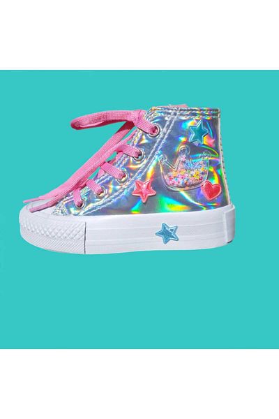 LİASSHOES inimi colorate înstelate 3d silicon detaliu design hologramă fete copii pantofi adidași