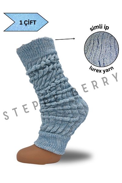STEPPE BERRY Дамски чорапи с бляскави клинове