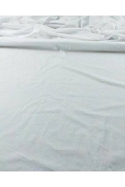 Kumaş Parça Βαμβακερή ποπλίνα σε λευκό χρώμα (Πλάτος 140 cm x Μήκος 270 cm)