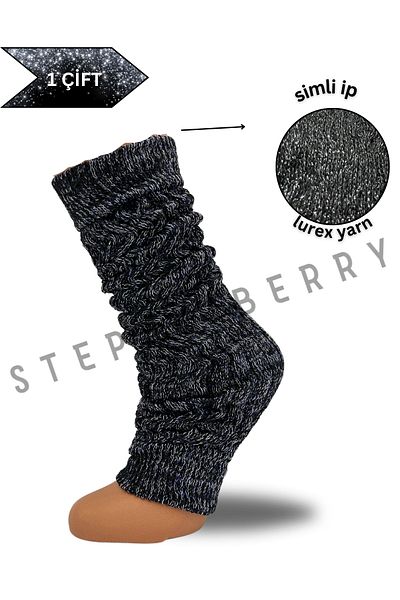 STEPPE BERRY Дамски чорапи с бляскави клинове