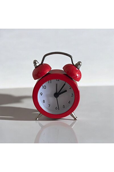 clkn Mini Masaüstü Analog Dekoratif Çalar Saat Masa Saati Farklı Renkler