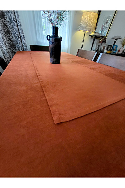 MUSGEM Tile Color Cotton Waterproof Stain Resistant Duck Cloth Tablecloth Set - with Runner