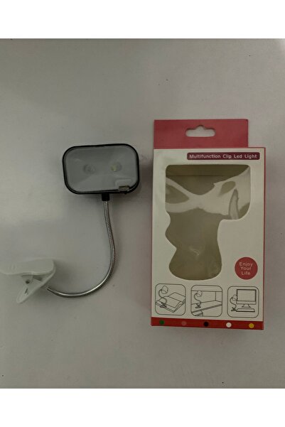 abnturk Oynar başlıklı 2 ledli mandallı ledli kitap okuma masa lambası