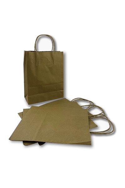 Home Twist Handle Cardboard Bag 19X8X24 Small 50 Pieces