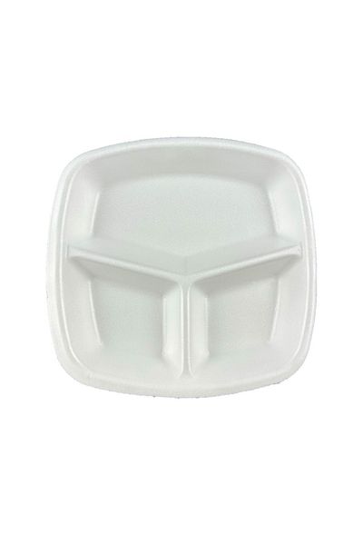 Home 3-Eye Disposable Foam Table D'Hôte 50 Pieces